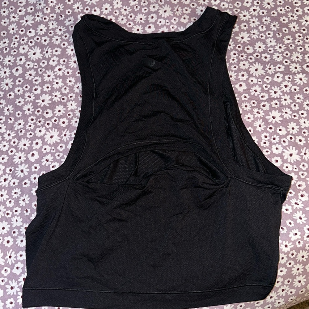 Lululemon Open-Back Cropped Training Tank Top